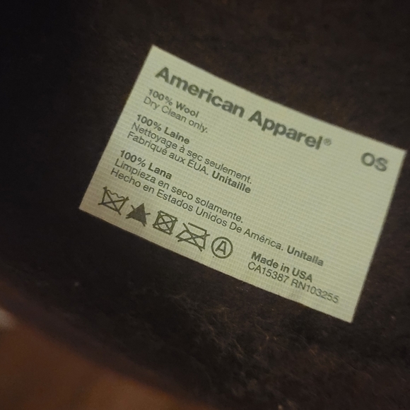 American Apprarel Wool Hat - Picture 3 of 3